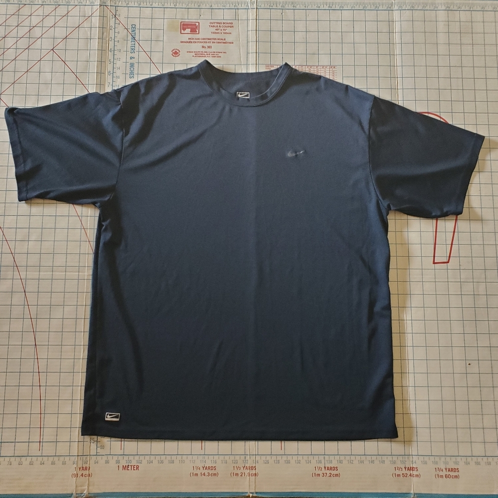 Nike Shirt T-shirt Men's XLarge Navy Blue Sporty Athletic